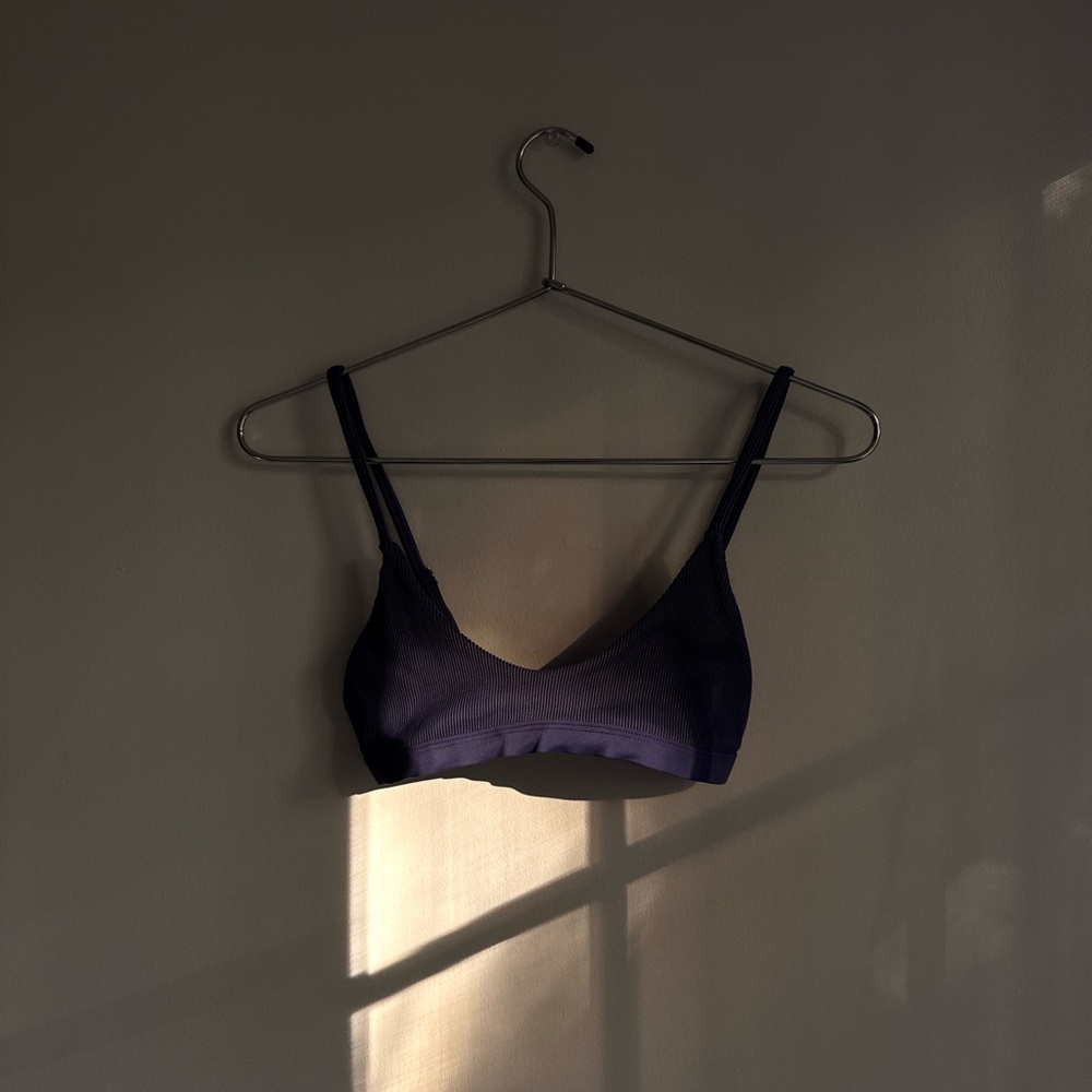 KULANI KINIS YASMIN BRALETTE RIBBED UNLINED BIKINI TOP SMALL NWOT